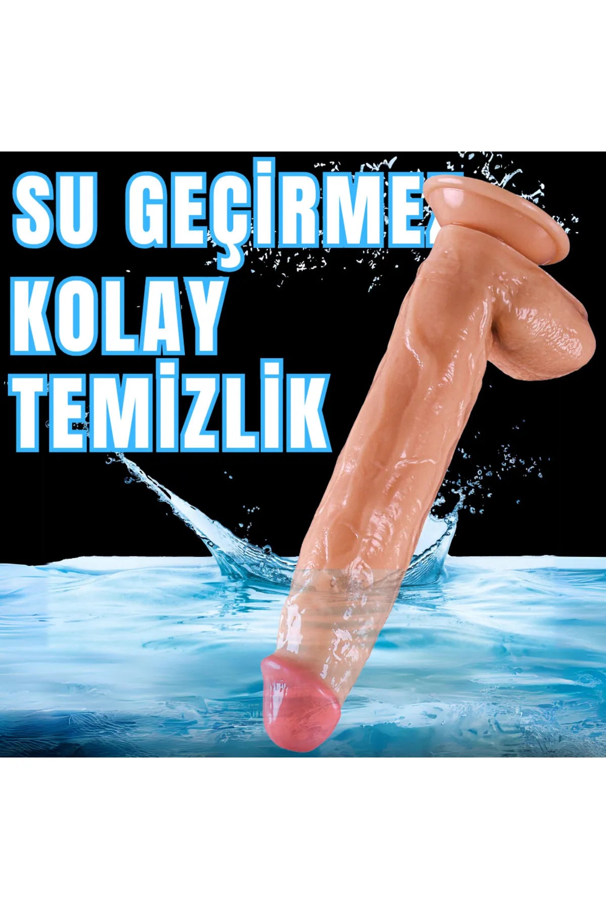 Realistik Dokuda Damarlı Kalın Dildo Vantuzlu Büyük Boy Gerçekçi Yapay Penis