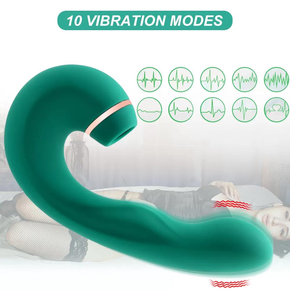 Pulse Vajinal Tapping Titreşimli G-Spot Uyarıcı ve Klitoris Emiş Güçlü 3 in 1 Vibratör